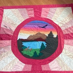 Unique comforter handmade blanket duvet quilt